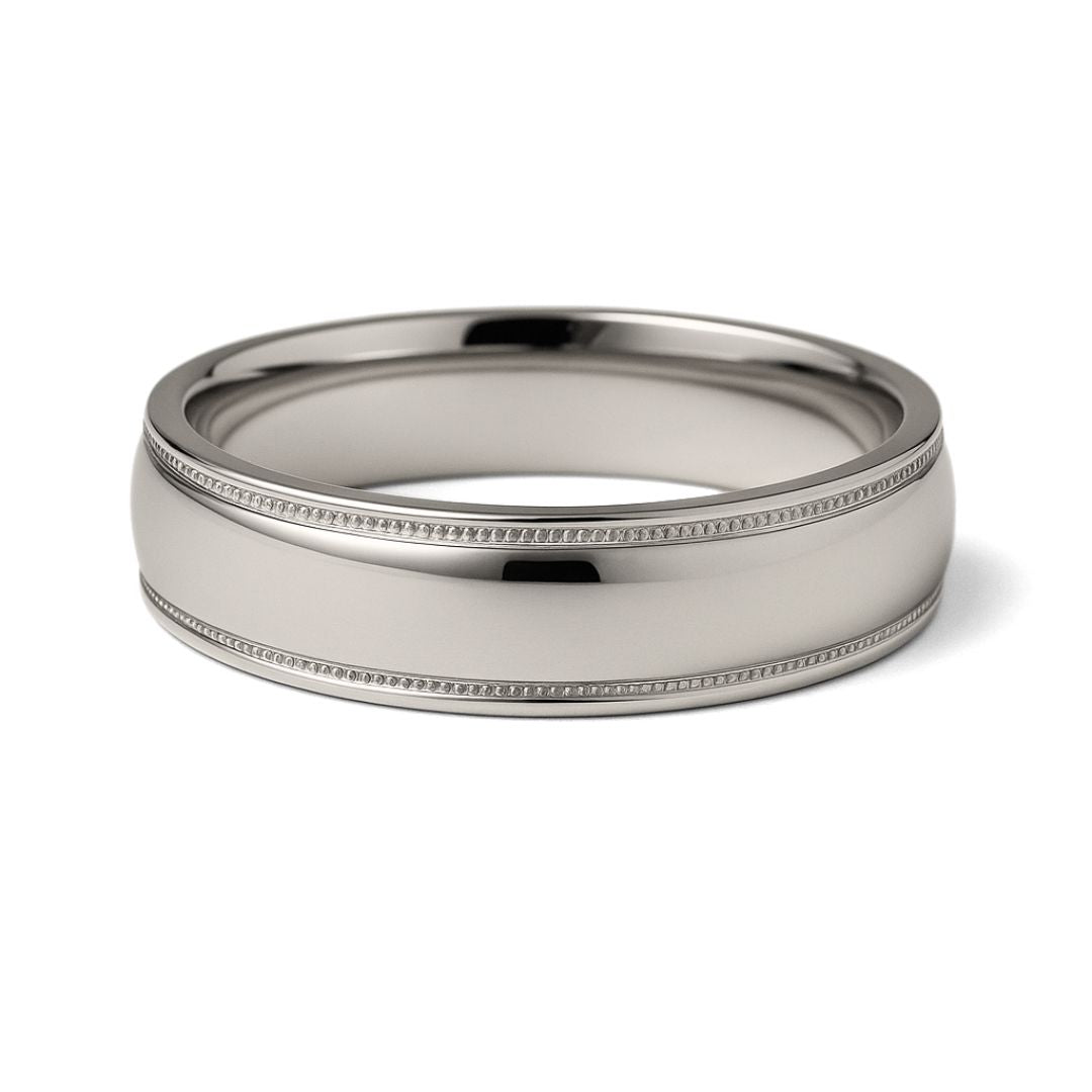 Polished Band with Millgrain