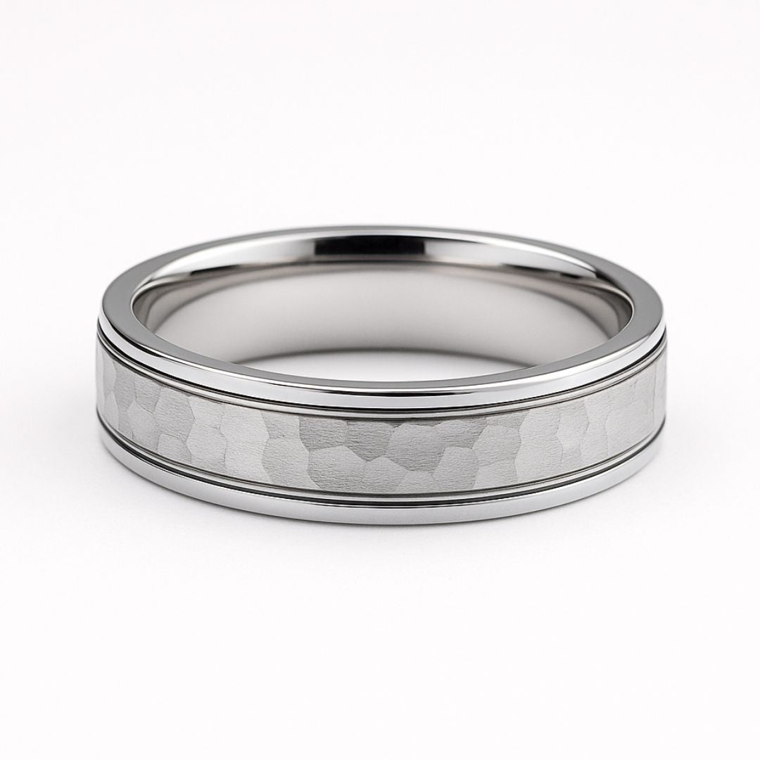 Hammered Double Groove Band